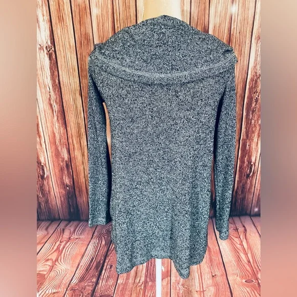 Women’s Small Sweater Eri Ali Anthropologie Gray Lightweight Knit Cowl Neck Soft - Picture 5 of 11